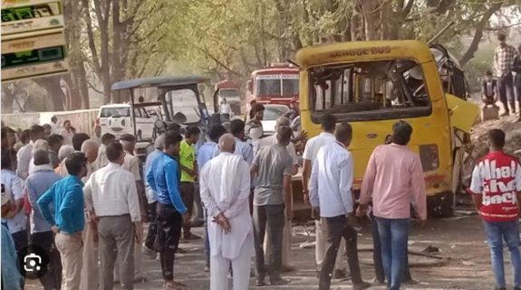 Haryana: Five children killed, 15 injured as school bus overturns in Mahendragarh