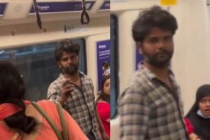 Viral Video: Drunk man argues with woman in Delhi Metro’s ladies coach, says, “Dhang se bol…”