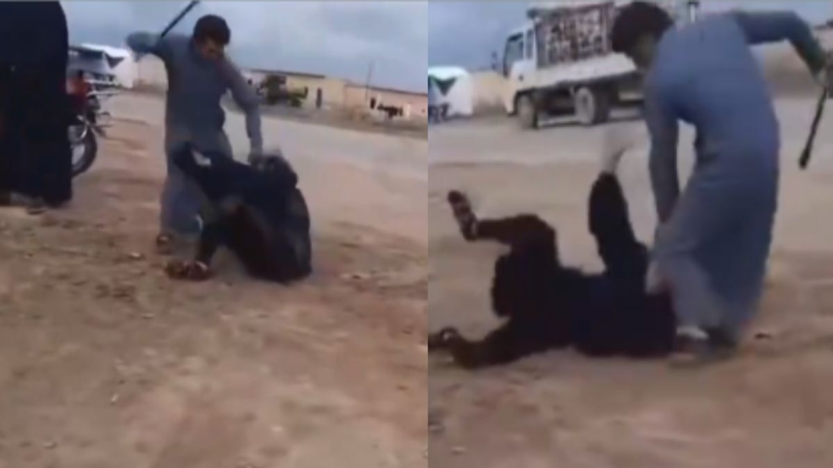 Watch: Group of men mercilessly beat woman in Syria, disturbing video surfaces online