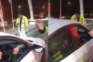 Viral Video: Pak Woman Mercilessly hits Traffic Police Officer with Car after heated argument, Netizens react