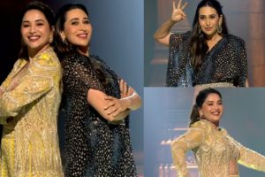 Bollywood Diva’s Madhuri & Karishma recreate iconic dance number, netizens say what an energy!