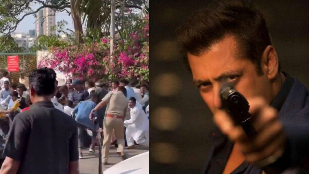 Watch: Police Lathi-Charges Salman Khan’s fans for creating chaos outside his Bandra residence, Video Viral