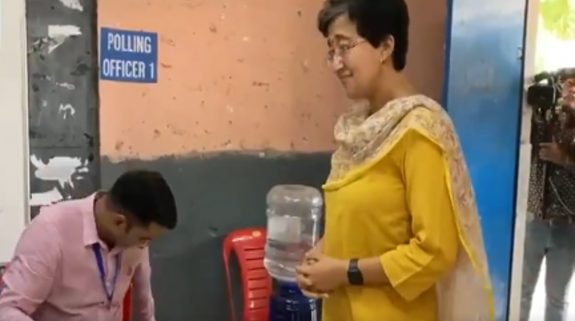 AAP’s Atishi casts her vote in Delhi, alleges voting could be slowed down in INDIA bloc strongholds