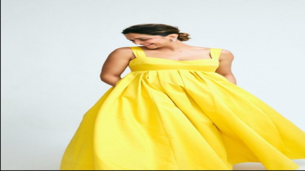 Deepika in Yellow dress