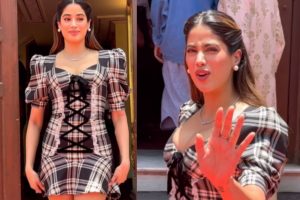 Watch: Jhanvi Kapoor stops pap from recording her video from behind, netizens react