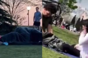 Video of couple openly making love in NYC park goes viral, netizens say, “No patience…”