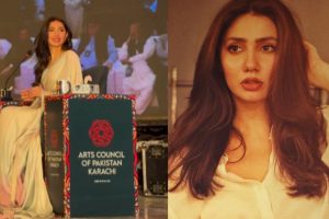 Watch: Pak actress Mahira Khan reacts to man throwing stuff at her during Literature festival event, says,” It is unacceptable…”