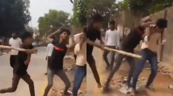 Watch: Group of students brutally beat classmate with stick in Jharkhand, Video goes Viral 