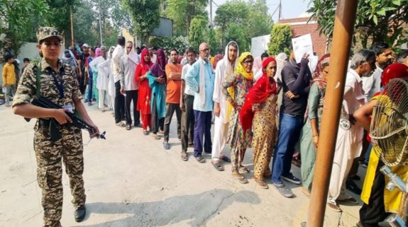 49.2 pc voter turnout recorded in Phase 6 till 3 pm, West Bengal leads with 70.19 pc