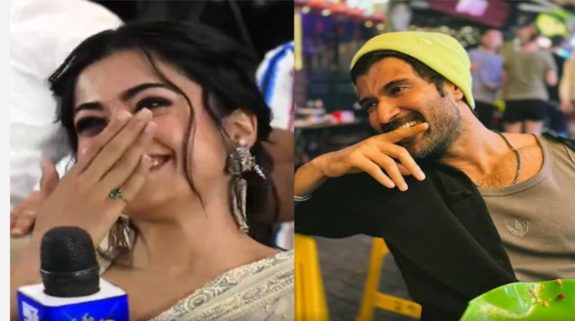 Rashmika Mandana couldn’t hide her blush while talking about rumoured boyfriend Vijay Deverakonda