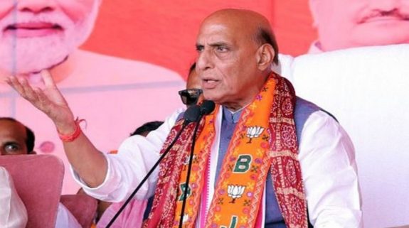 Rajnath Singh accuses Congress, JMM of looting Jharkhand