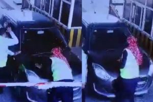 Viral Video: Man runs over lady toll plaza worker with car on Delhi Meerut Expressway, case registered