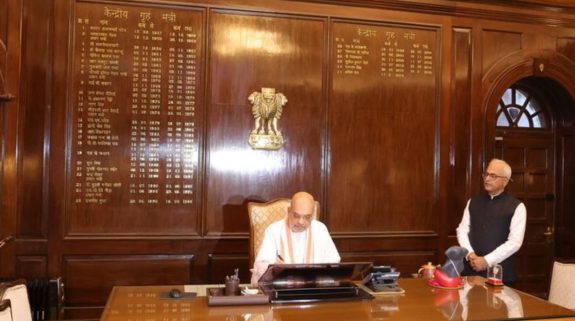 Amit Shah assumes charge as Union Home Minister for second consecutive time