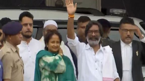 Jharkhand: Hemant Soren released from Birsa Munda Jail after HC bail order