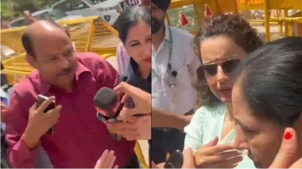 Kangana outside Parliament