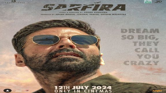 Akshay Kumar sports bearded look in ‘Sarfira’ poster, trailer to be out soon