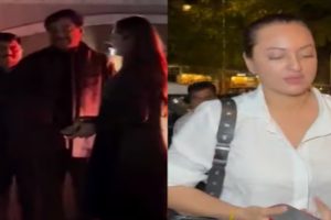 Bride-to-be Sonakshi Sinha spotted with Zaheer Iqbal ahead of wedding.. dad Shatrughan poses with damaad-to-be