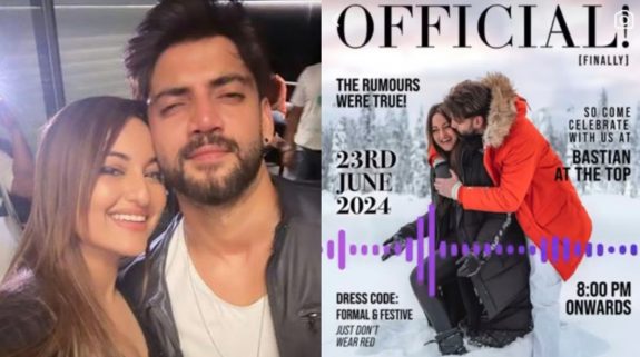 Sonakshi Sinha, Zaheer Iqbal announce wedding on 23rd June, couple shares digital invitation