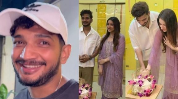 Watch: Munawar Faruqui blushes after receiving wishes for his second marriage with Mehzabeen Coatwala, Video Viral
