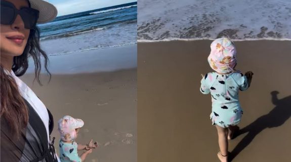 Watch: Priyanka Chopra & daughter Malti Marie enjoy together at beach, actress shares adorable Video on social media