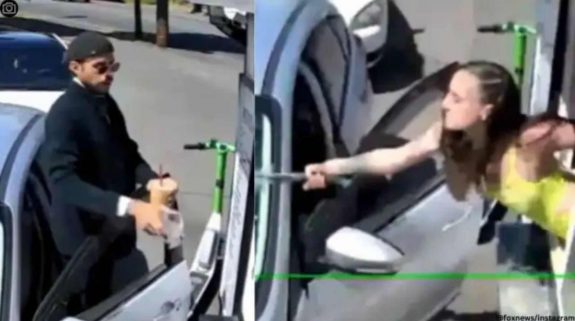 Viral Video: 23-year-old Barista smashes customer’s windshield with a hammer, Netizens react