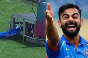 Watch: Virat Kohli induces ‘Gully Cricket’ vibes while searching for the ball, Netizens react