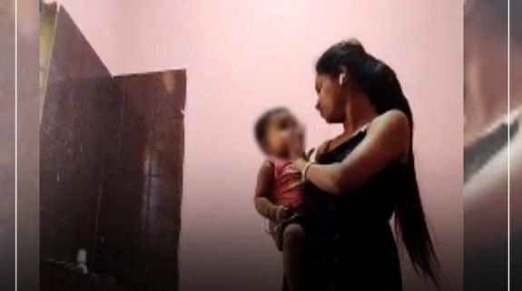 Watch: Mother forces 20-months-old child to smoke and drink, Video Viral