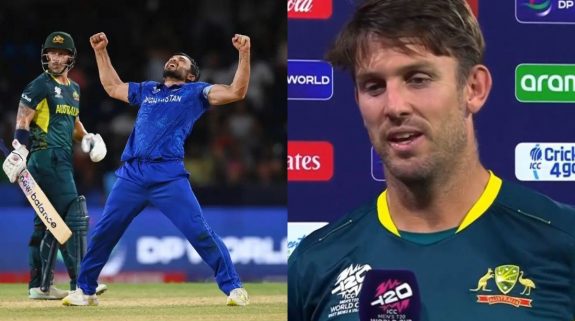 Mitchell Marsh reacts to Gulbadin Naib’s fake injury says, “Was in tears…”