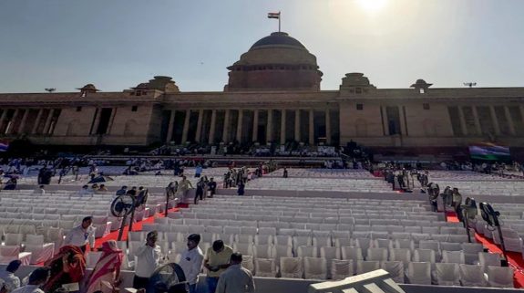 Stage set for Narendra Modi’s swearing-in as PM, guests arrive at Rashtrapati Bhawan