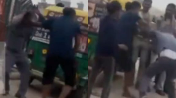 Watch: Biker girl brutally beats Rikhsaw driver in Viral Video, says, “Jaan se Nahi mara…”