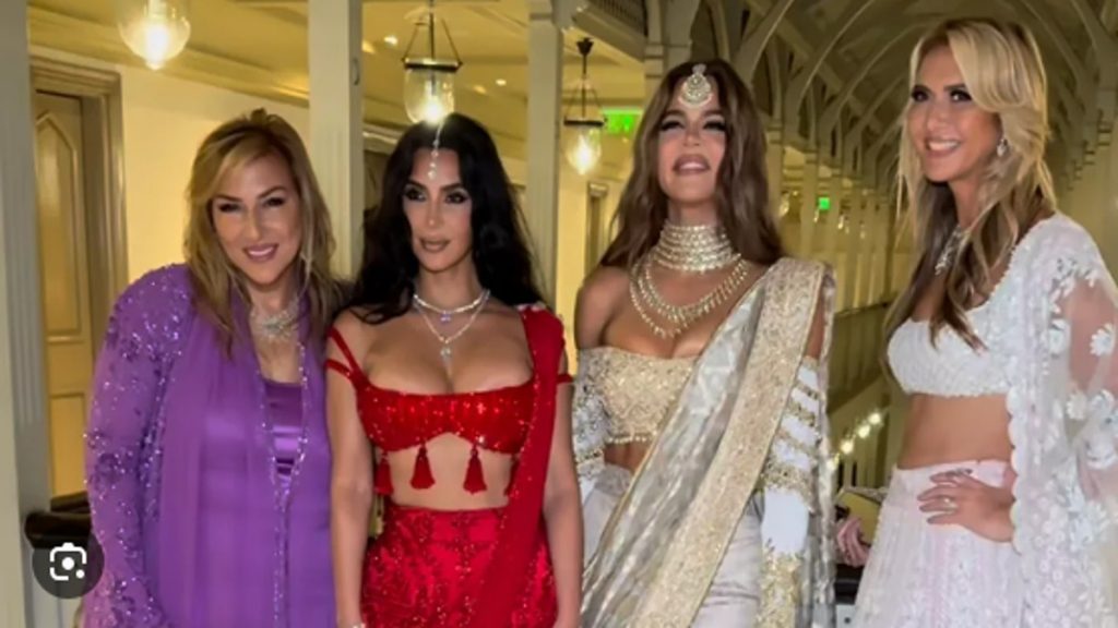 Kim Kardashian at ambani wedding