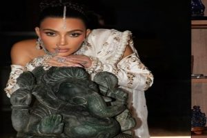 Reality TV Star Kim Kardashian trolled for posing with Lord Ganesha Idol during her Mumbai visit