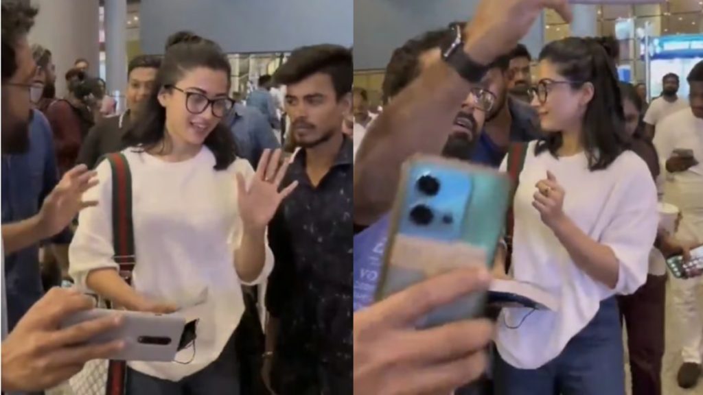 Rashmika at airport