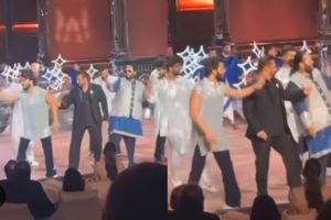 Anant Ambani and Salman Khan grooves to ‘Aisa Pehli Baar Hua Hai’ at the Sangeet Ceremony
