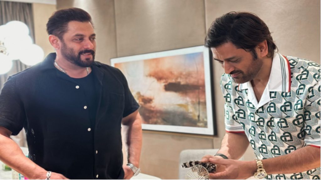 Salman with Dhoni
