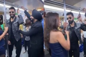 Vicky Kaushal, Tripti Dimri and Ammy Virk spotted enjoying Metro Ride ahead of the release of their film ‘Bad Newz’