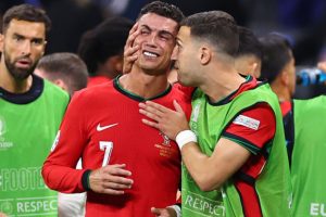 Watch: Christiano Ronaldo in tears after missed penalty in the Euro 2024!