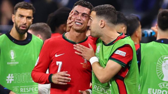 Watch: Christiano Ronaldo in tears after missed penalty in the Euro 2024!