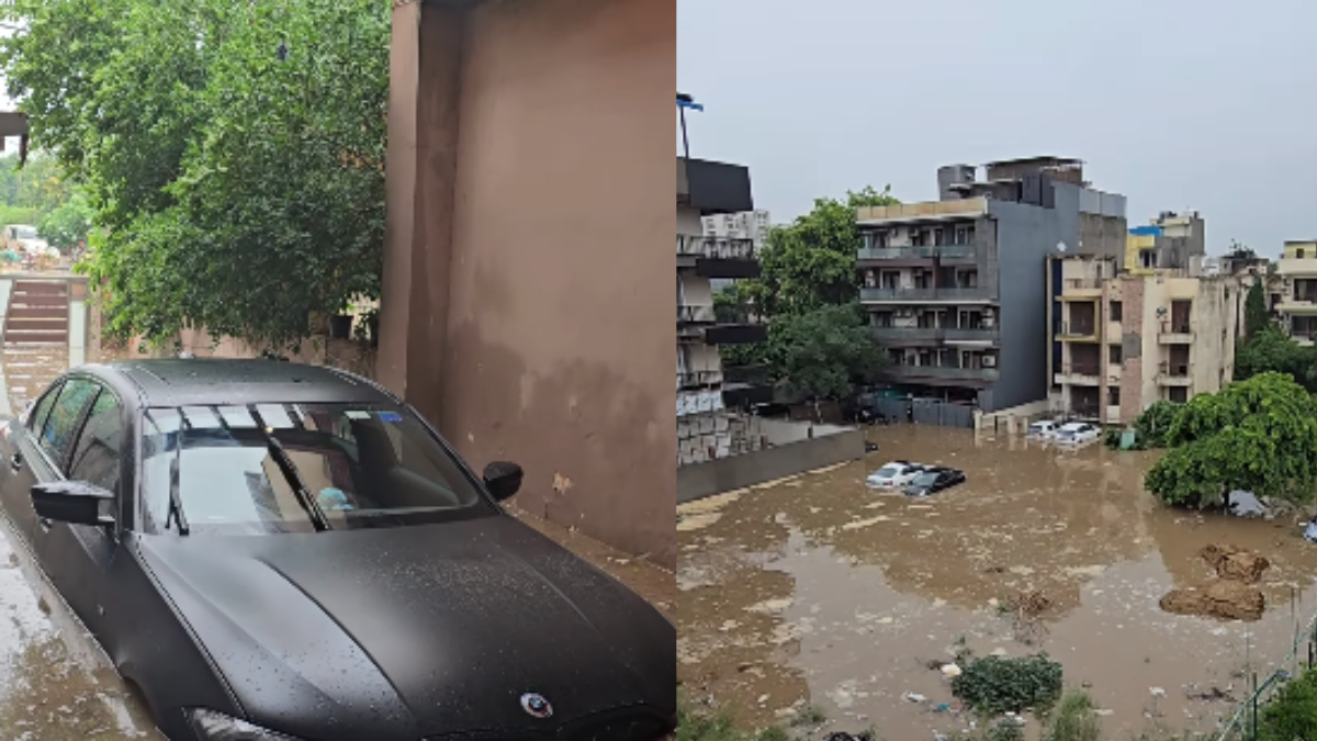Watch: Man shares ordeal as Gurugram Rain destroys his BMW, and Mercedes cars, says, “Welcome to the metro city of India” 