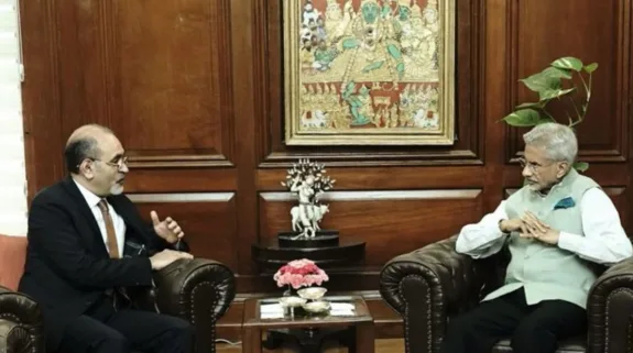 EAM Jaishankar receives Egyptian Ambassador Wael Hamed for his farewell call