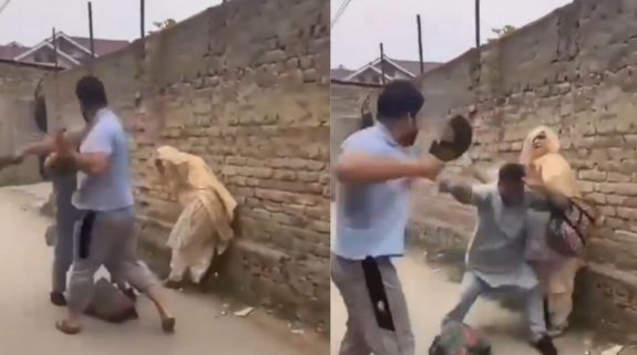 Viral Video: Srinagar man brutally thrashes parents with slipper in broad daylight, FIR lodged