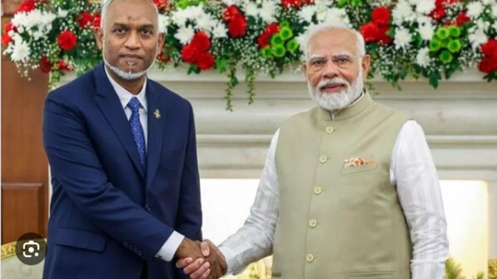 Maldives Prez with Modi