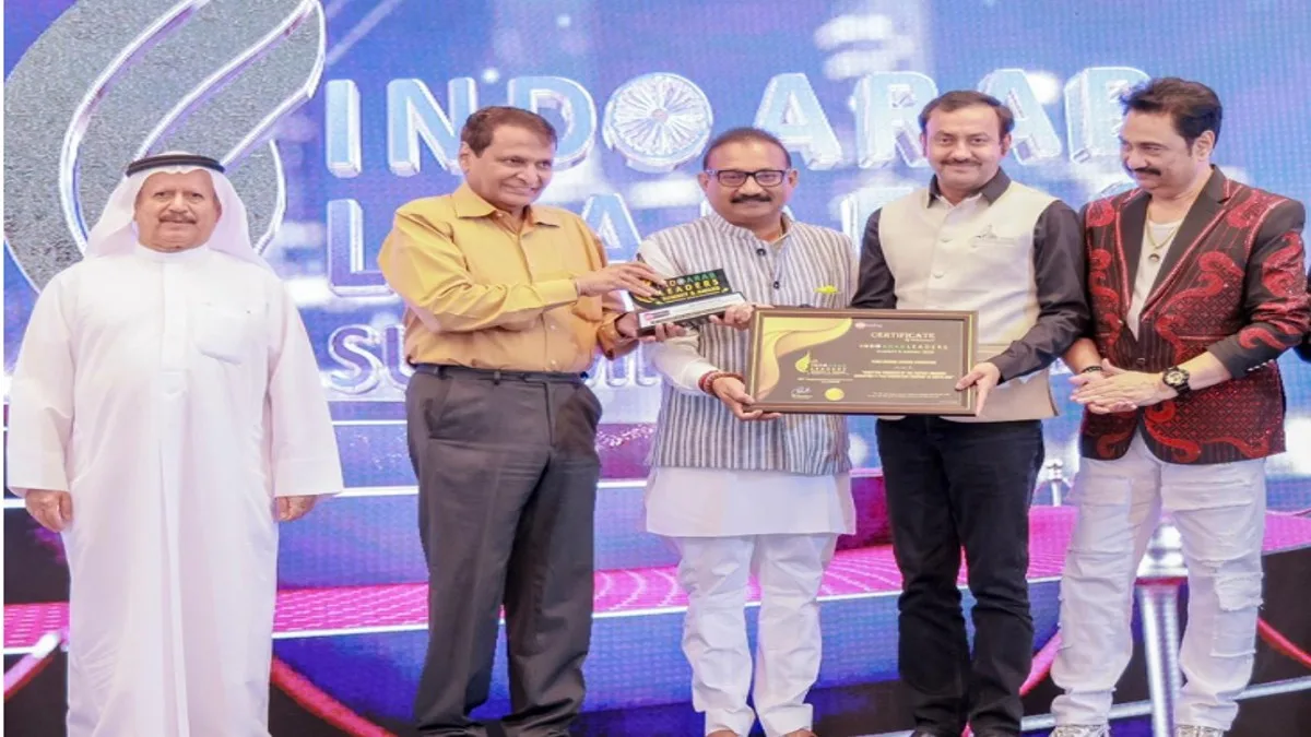 Pinku Biswas of Ayanaa Cinematics Receives International Award at Indo Arab Leaders Summit in Dubai