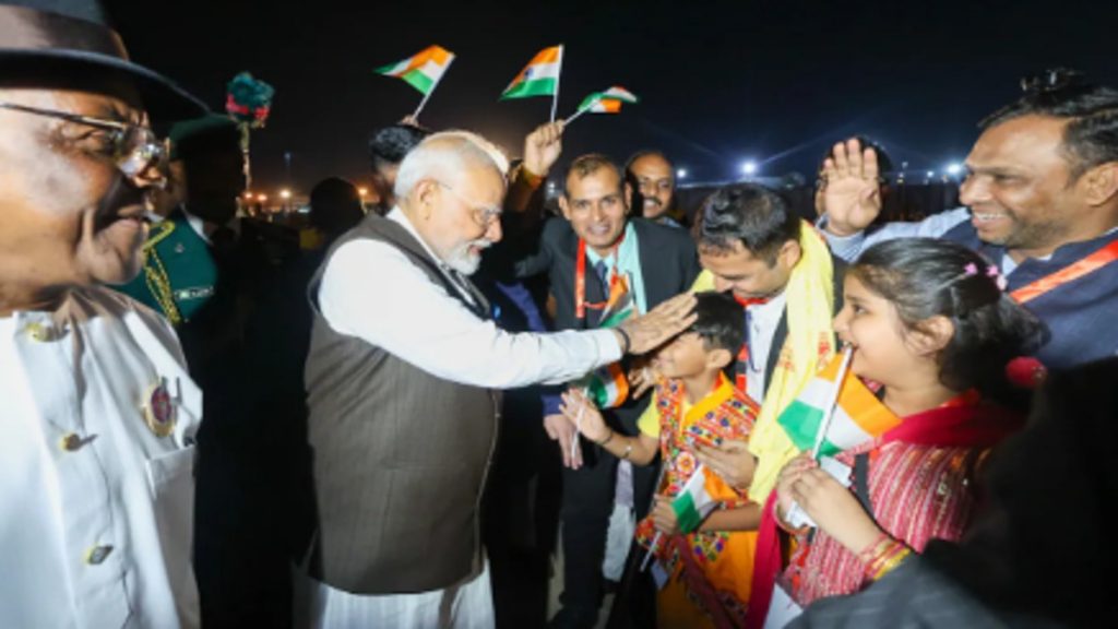 PM Modi getting a heartwarming welcome in Nigeria