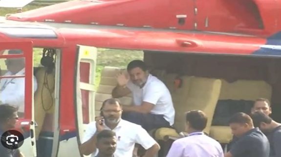 Rahul Gandhi’s chopper stopped from take off due to ATC non-clearance