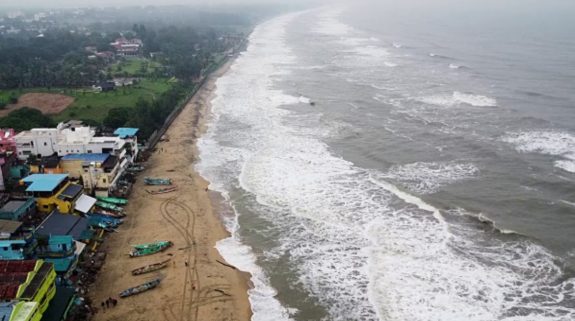 Cyclone Fengal: Coastal areas witness changes in weather with high tides, rain in Tamil Nadu