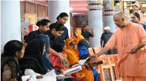 Uttar Pradesh CM Yogi Adityanath holds ‘Janta Darshan’ in Gorakhpur