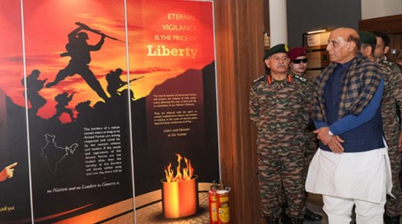 Rajnath Singh becomes 1st Defence Minister to visit Mhow in 24 Years, lauds Indian Army’s Training Institutes