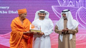 BAPS Hindu Mandir Celebrates First Anniversary, Honors UAE’s ‘Year of Community’