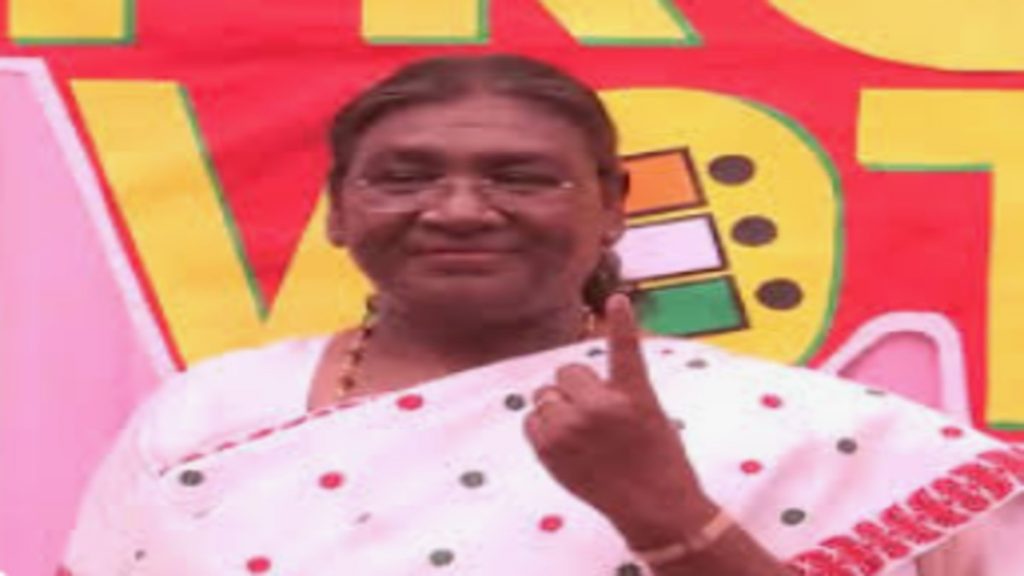 President Droupadi Murmu casts vote